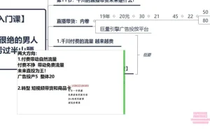 抖音千川投放实战课程：新手快速掌握流量获取技巧