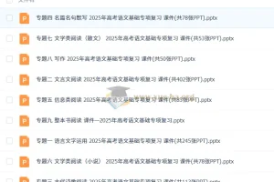 2025年高考语文二轮专项复习课件