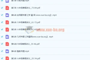 刘庆涛小学六年级数学寒假班7讲（含讲义）