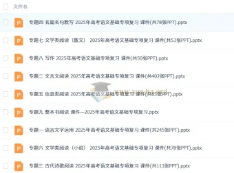 2025年高考语文二轮专项复习课件