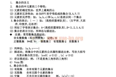 高中数学必修1 – 5各章知识点总结（74页PDF）