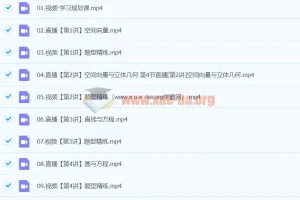 2024陈雪高二数学A班秋季班课程