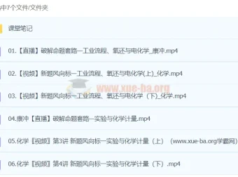 康冲2024高三高考化学密训班