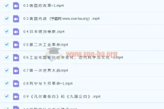 初三历史下学期19讲课程