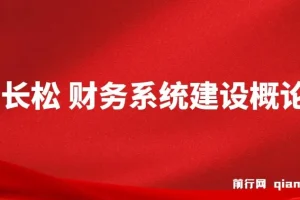 贾长松财务系统建设概论：企业财税管理实战课程