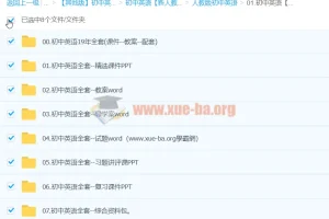 人教版初中英语课件PPT/教案/导学案/试题合集