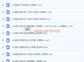 2024冯琳琳高二化学A+寒假班课程