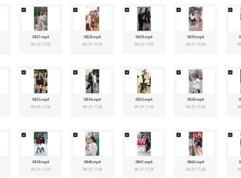 美女街头随拍视频素材集合