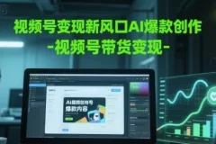 视频号变现新风口：AI爆款创作与变现实战课程