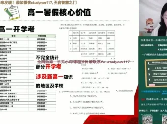 2024 – 2025马旭悦高一化学必修一系统课：氧化还原/离子反应/元素周期律