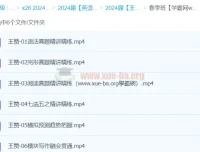 2024高三高考英语王赞英语春季班（更新中）