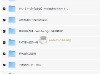 小媛老师 RAZ精读分级阅读自然拼读系列课