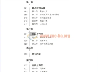 小升初数学衔接教材电子版PDF