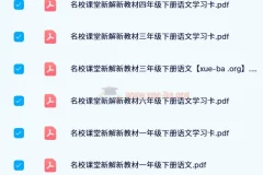 【2024春】名校课堂·新解新教材：小学语文下册系列资料