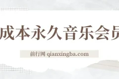 独家0成本获取永久音乐会员及多渠道变现玩法实操教程