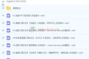 2024年高一张亚柔语文春季班课程