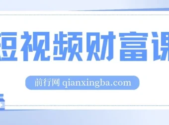 鹤老师·短视频财富课：全面掌握短视频运营技巧