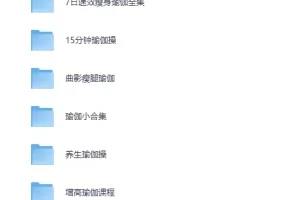 美女健身必备：七大系列瑜伽课程合集