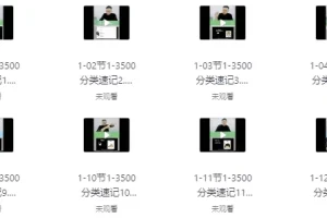 刘一男3500魔卡词：1-3500词汇分类精讲速记课程