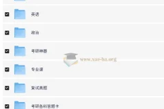 2025考研高清PDF复习资料合集