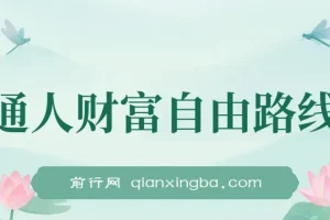 《普通人财富自由路线图：助力收入提升的实用参考》
