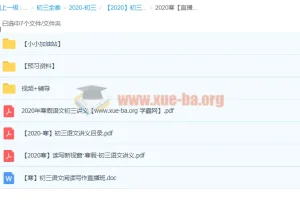 2020寒假耿泽群初三语文直播课