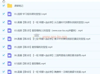 刘莹莹2024高二历史春季班课程