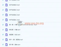 程一墨毛笔字书法课12讲高清视频教程