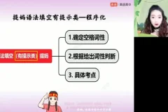 张冰瑶高二英语寒假特训班：全模块英语能力突破