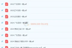 林萧2024高三地理高考押题点睛班