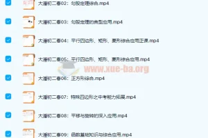 潘佳生2021春初二数学春季班（15讲完结）