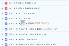 柴森八年级物理寒假班（初二物理）8讲完结课程