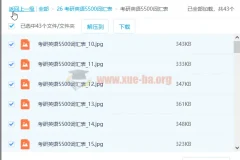 考研英语5500词汇表