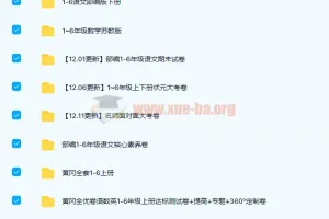 小学1 – 6年级多版本试卷大合集