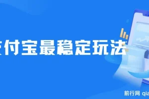 2024下半年支付宝最稳定玩法：0成本风口项目介绍