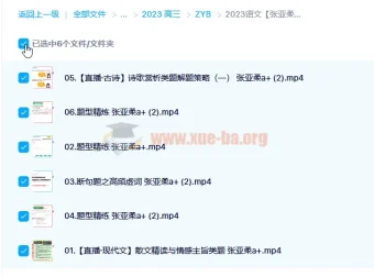 2023高考语文张亚柔a+一轮复习暑假班与秋季班（更新6讲）