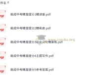 鼎成中考《2025中考精准提分（语数英）》资料