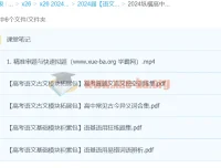 2024高三高考：纵横高中语文·十一集训课程