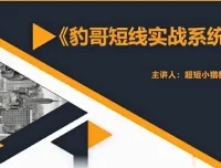 超短小猎豹《豹哥股票短线实战系统课》
