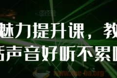 【教你说话】个人魅力提升课：掌握声音技巧，塑造迷人表达