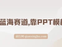 靠PPT模板一天变现1000：超级蓝海赛道教程（附99999份PPT模板）