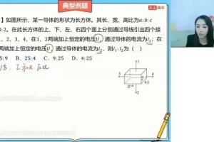 2024谢丽荣高二物理暑假班：电路、磁场、动量精讲课程