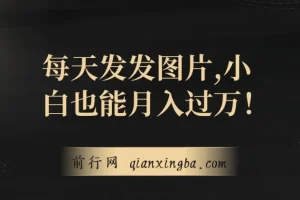 一单利润19.9，每日发图可出百单：小白月入过万网创项目揭秘