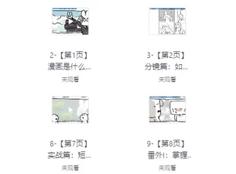 漫画：零基础入门到创作课程