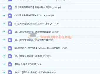 马凯鹏高二化学2023暑假班与秋季班课程