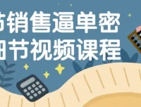16节销售逼单密码细节视频课程：掌握销售关键技能