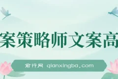 《文案策略师：文案营销高手不说的秘密课程》