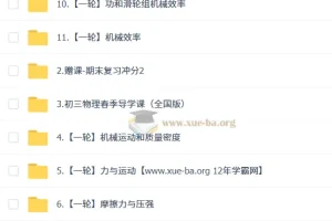 杨萌2026初三中考物理科学思维培训班（春上·全国版·S）