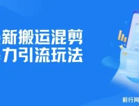 最新搬运混剪暴力引流玩法：零基础日引500+精准创业粉
