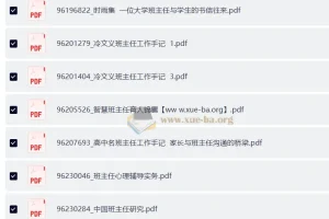 班主任管理文库：教育管理资料合集